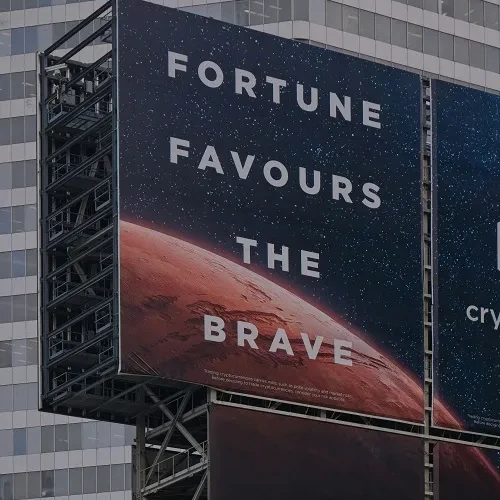 Large outdoor digital billboard mounted on a city building, highlighting the type of displays handled by digital billboard installation companies